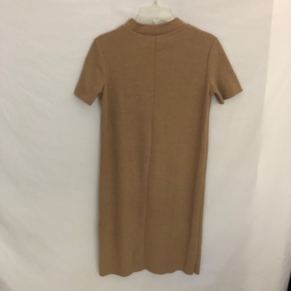Zara Trafaluc Camel Sweater Dress. Size Small. Brown - Picture 3 of 10